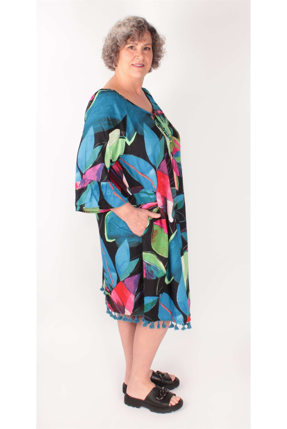 Robe avec pompons Seychelles